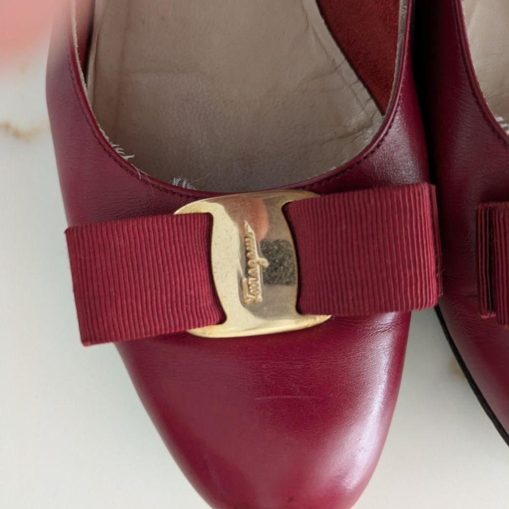 Salvatore Ferragamo Women's Red Leather Shoes - Picture 6 of 7
